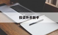 投资外币新手(投资外币新手怎么操作)